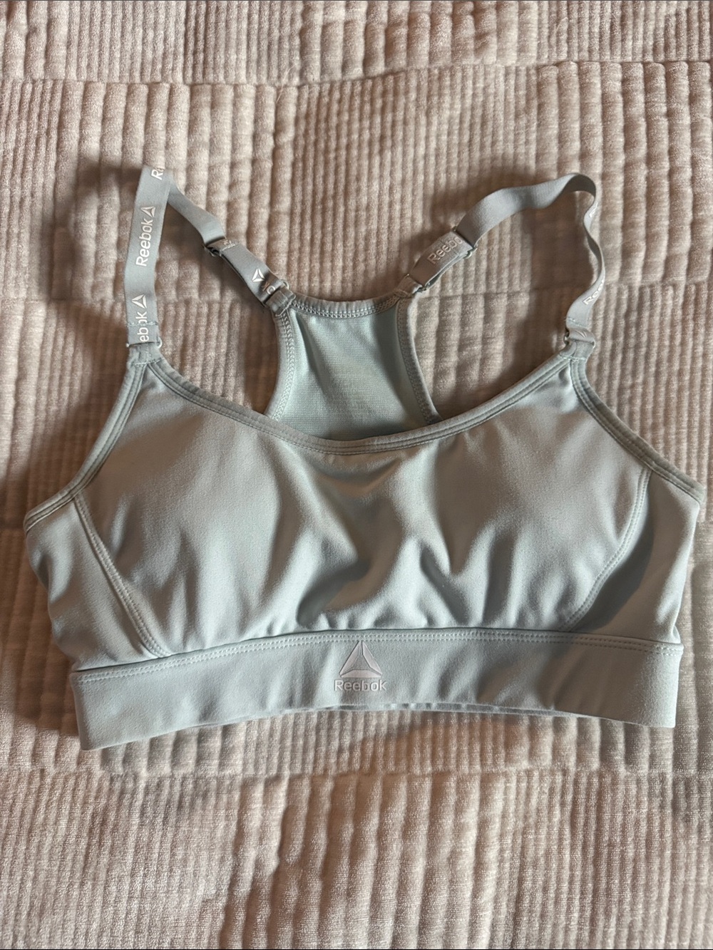 Reebok Pale Blue Racerback Sports Bra